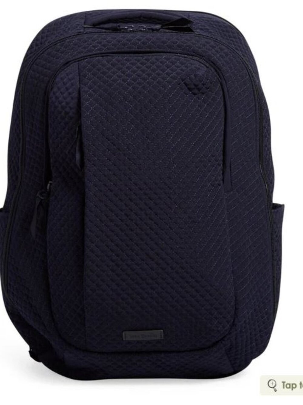 Vera Bradley Large Travel Backpack Microfiber Classic Navy (12 x19 x 7") NWT